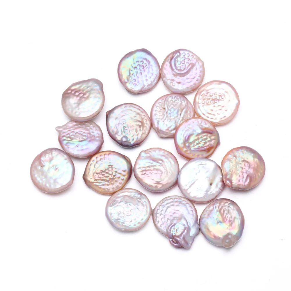 Clinker Core Color Button Pearl Bead Natural Freshwater Baroque Pearls for Necklace Bracelet Jewelry Making DIY 16-17mm | Украшения и
