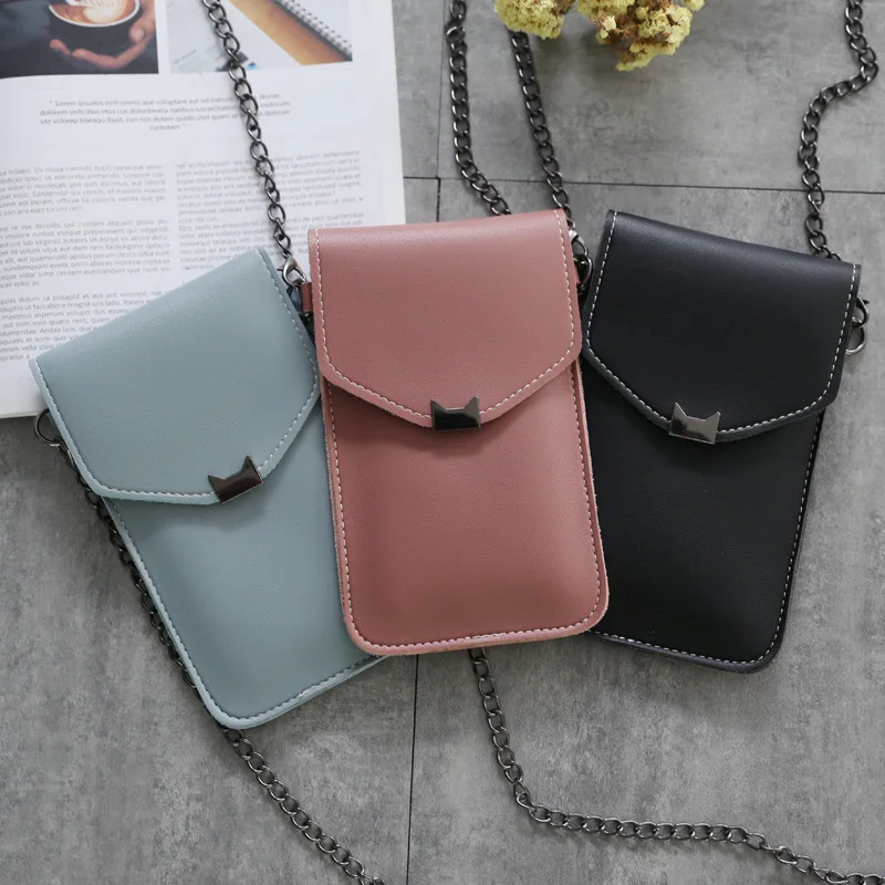 

New Woman Messenger Bag High Quality PU Mobile Phone Case Fashion Multifunctional Wallet Card Case 2021 Women's Bag Trend