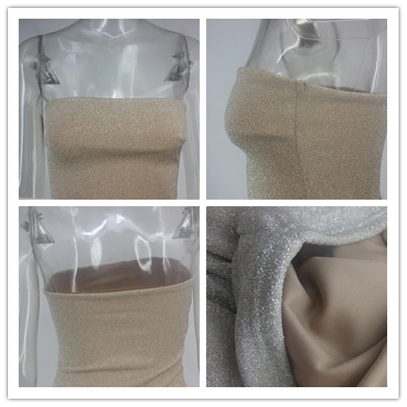 Fuedage осень 2019 пикантное платье с блестками женские блестящие облегающие мини