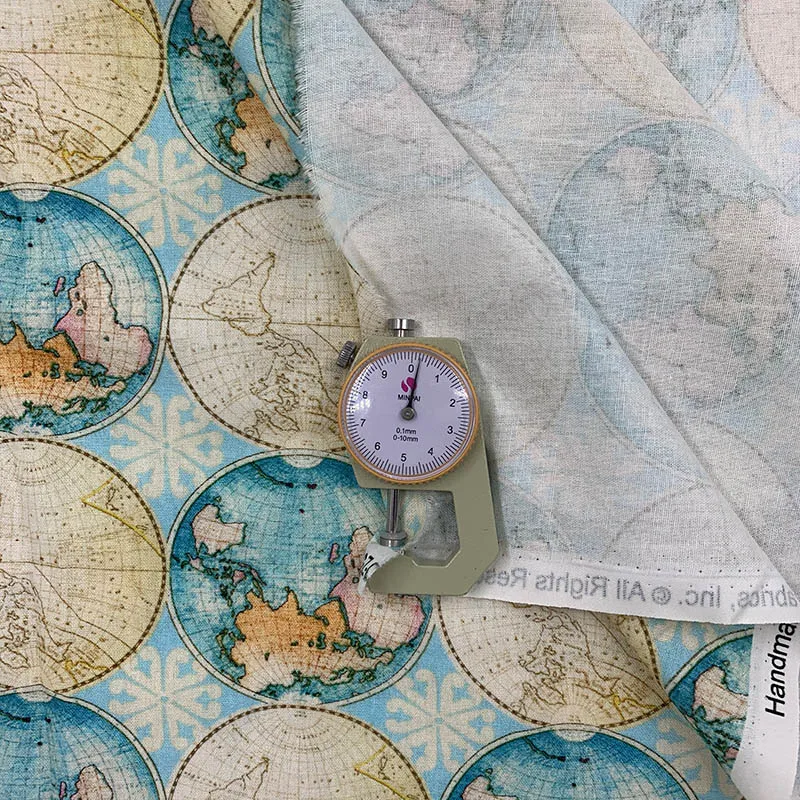 Красивая цифровая печать мир Глобус узор 100% хлопок ткань материал для шитья
