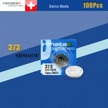 100 Xrenata Серебряная оксидная батарея для часов 373 SR916SW 916 1 55 V 100%
