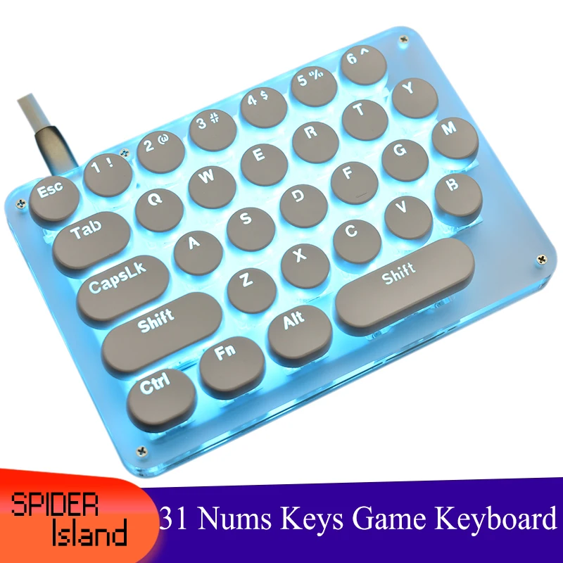 Механическая USB клавиатура 31 клавиша проводная игровая программируемая с