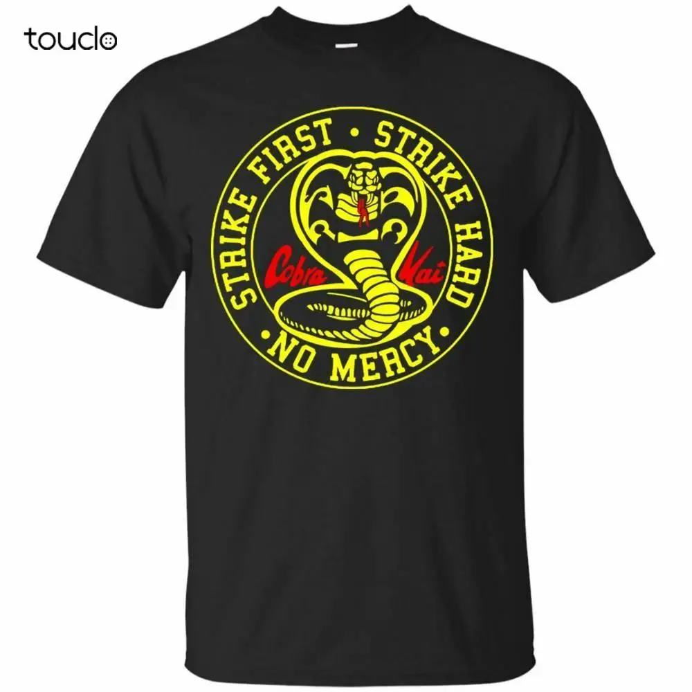 

Karate Kid Cobra Kai T-Shirt Black, Navy Men's Cobra Kai Tee Shirt Short Sleeve
