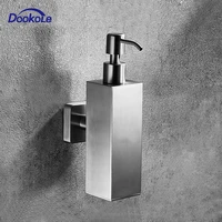 304 stainless steel soap dispenser wall mount manual liquid soap dispenser shampoo dispenser for kitchen and bathroom