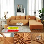 Толстый Бархатный Чехол для дивана Claroom, универсальный эластичный чехол для дивана в гостиную, нескользящий чехол для дивана