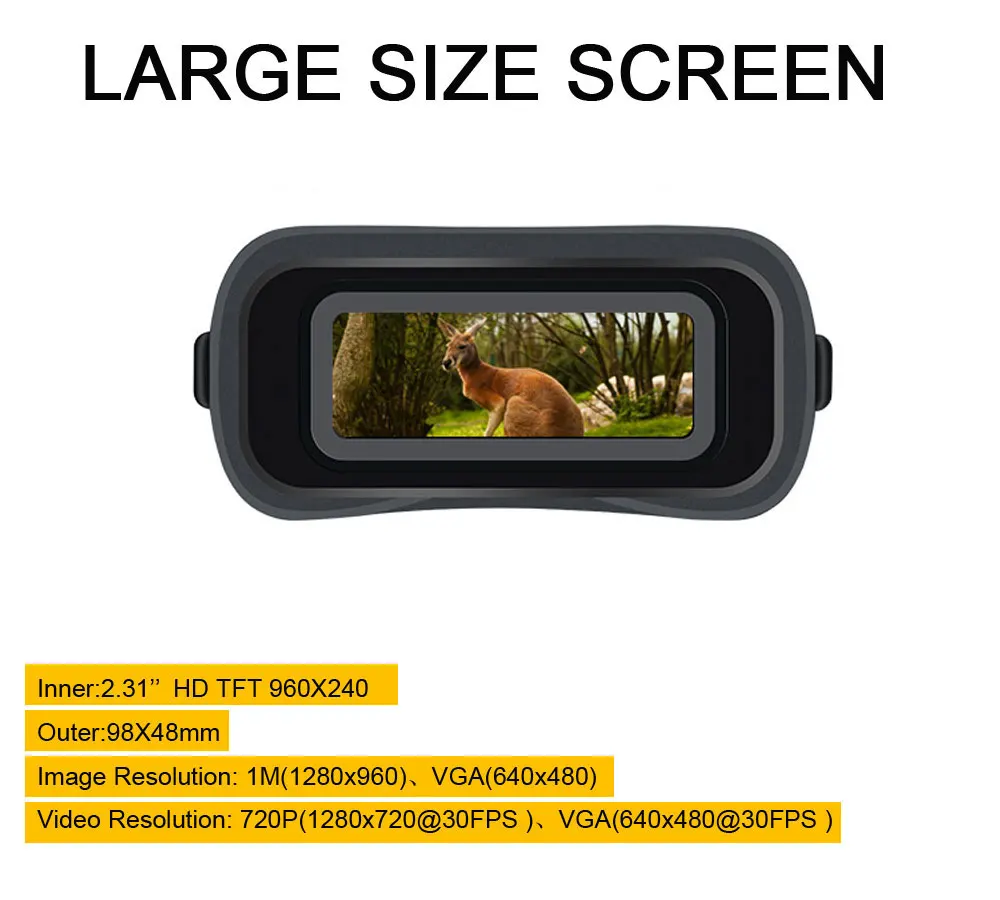 Цифровой бинокль с большим расстоянием ночного видения с 32G TF картой HD инфракрасный день и ночное видение охотничьи бинокли