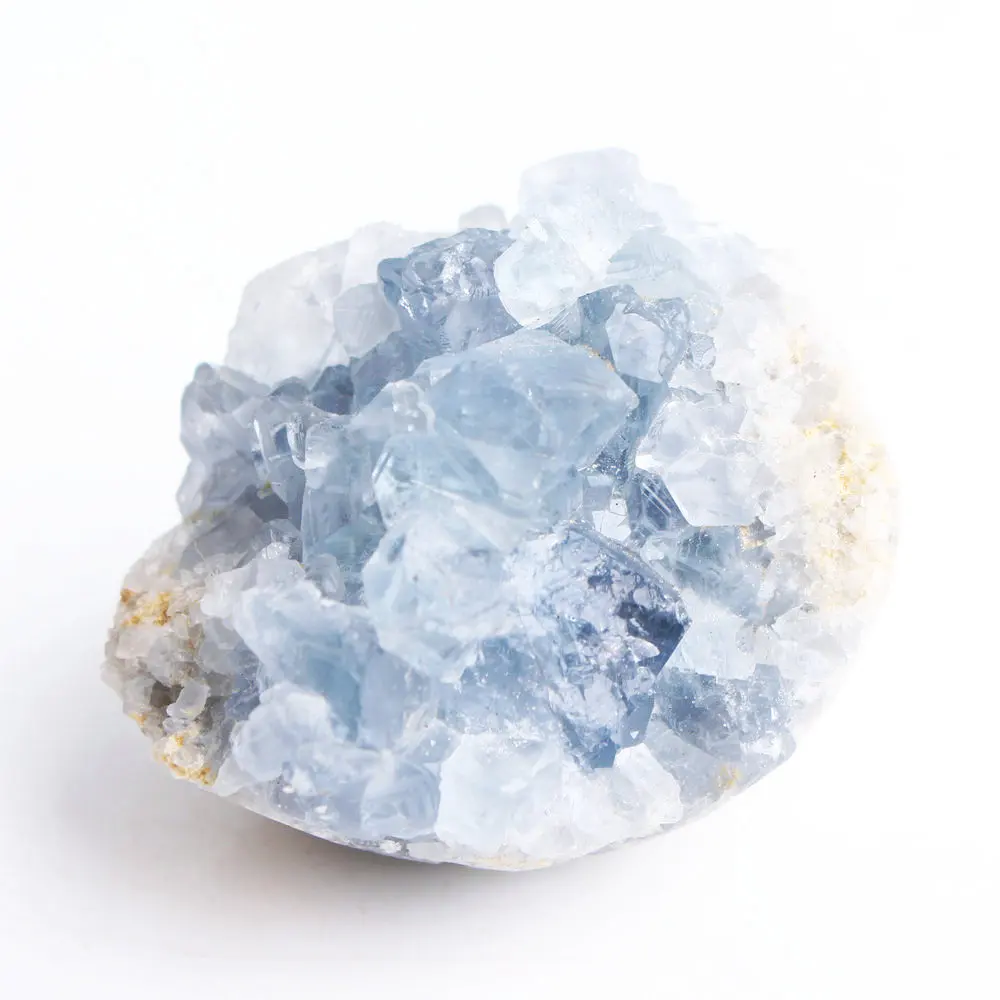 1 шт. большой натуральный голубой келеститовый кристалл кластер друза небесно