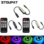 14 клавиш, радиочастотный ИК-пульт дистанционного управления, диммер, лампа для одноцветной светодиодной ленты 3528 5050, регулировка яркости с разъемом постоянного тока