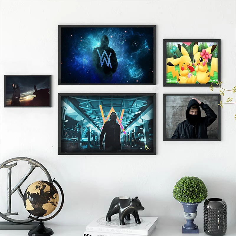 Хорошая Алан Уокер плакат Обычная сатиновая печати плакатов ткань постер на