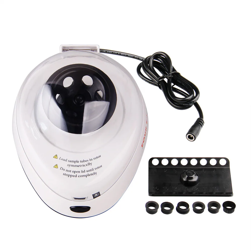 Мини Центрифуга с 2 сменными роторами круговой ротор для трубки 0 2/0 5/1 5/2 мл