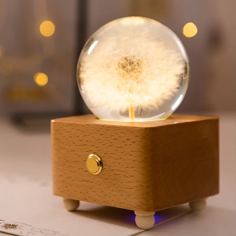 Музыкальная шкатулка с одуванчиком Luminaria шарнирное украшение для домашнего