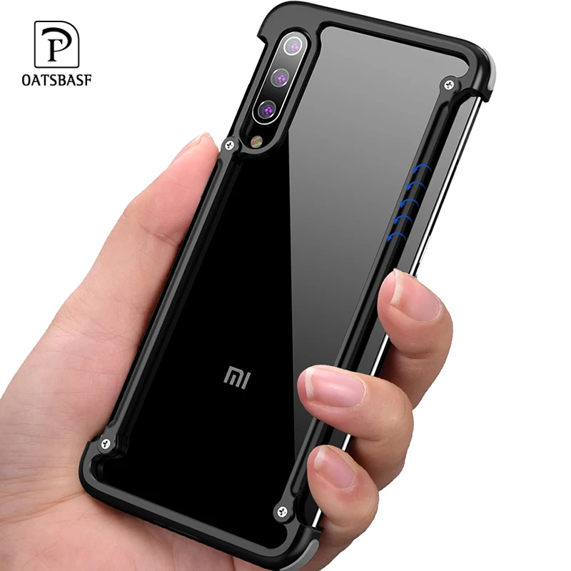 OATSBASF Роскошный металлический защитный чехол с воздушной подушкой для Xiaomi Mi 9
