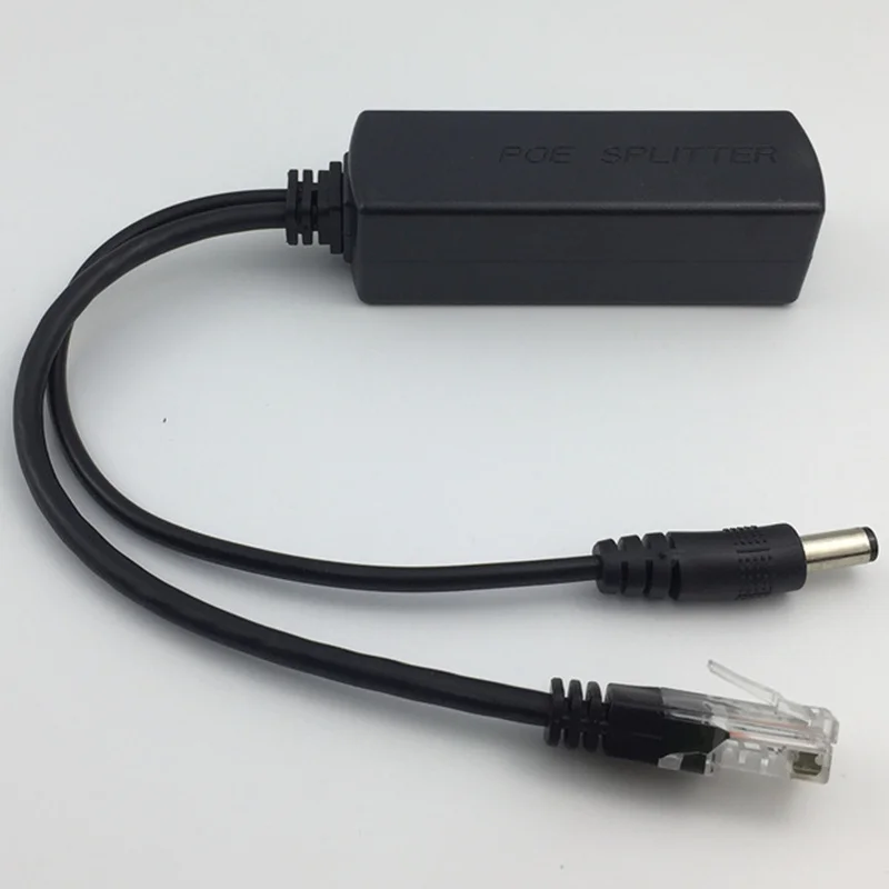 Разветвитель питания PoE 48 В-12 В 1A-2A через Ethernet IEEE802.3af /at стандартный тип 10/100 Мбит/с