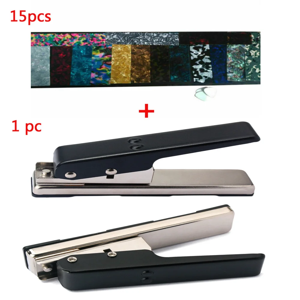 

R26 Professional Guitar Picks Maker Guitar Plectrum Punch DIY Pick Make Cutter Guitar Part Accessories (Black)