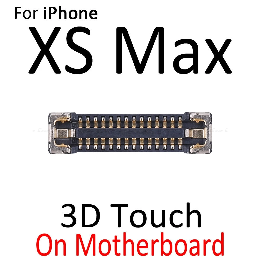 2pcs\lot Inline FPC Connector For iPhone X XR XS Max LCD Display 3D Touch Screen On Logic Motherboard Flex Cable Mian Board - купить по