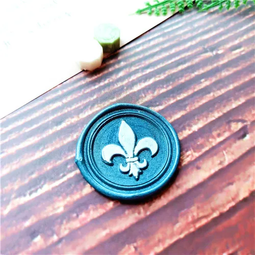 DIY Ирис Цветок Настроить имя коробка набор Персонализированные письмо/воск для