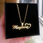 Индивидуальное ожерелье, персонализированная цепь из нержавеющей стали, 3 мм, кубинская цепь, индивидуальная именная табличка чокер для женщин и мужчин, подарок на день рождения