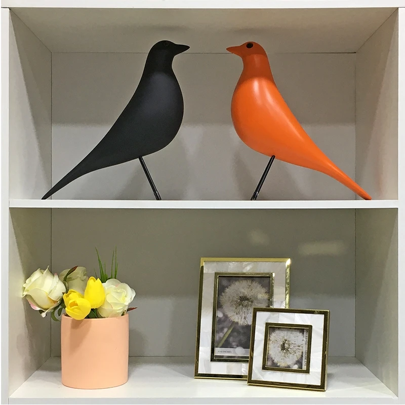 

Home Furnishing Wooden Bird Sculpture Resin Office Decoration Home Furnishing Home Bar Coffee Creative Decoration