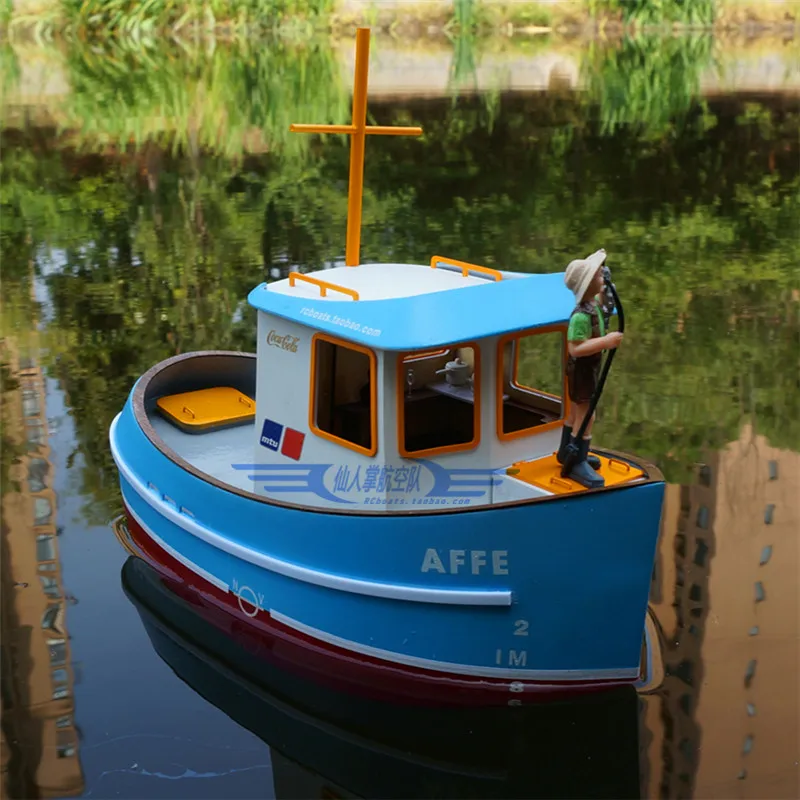 Имитация Q1 tugboat egg boat mini Q небольшой буксир Спасательный корабль модель с