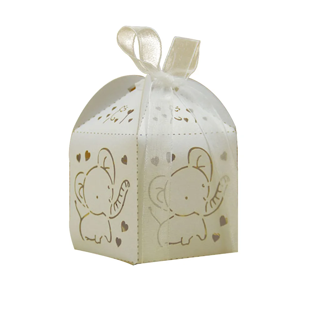 10 шт. детская Свадебная коробка для конфет на день рождения выдолбленный