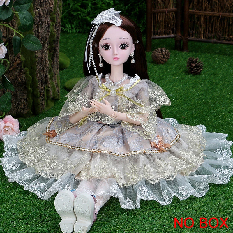 Flora(No Box) 60 см Модная Кукла для девочек игрушка с одеждой и обувью Simul пластиковые Соединенные DIY умный большой принцесса кукла королева набор подарок на день рождения для девочек - Цвет: Flora(No Box)
