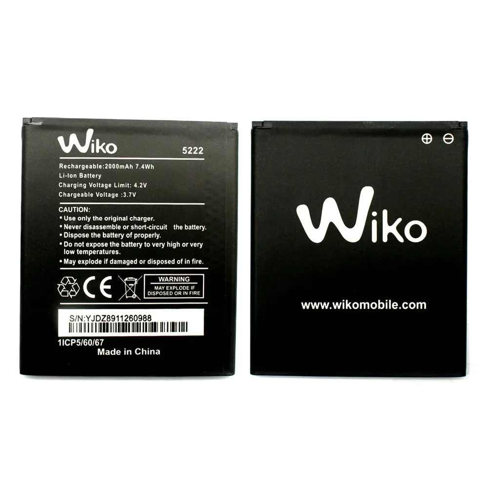 Новые запасные аккумуляторы 2000 мАч для телефона Wiko 5222|battery for|for wiko batterybattery 2000mah |