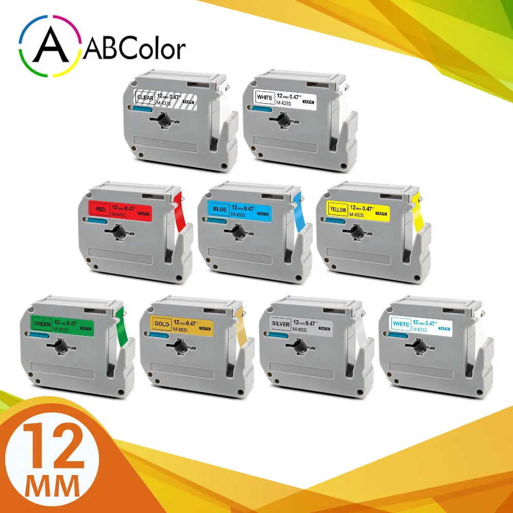 Для Brother MK 131 231 этикетка 12 мм Φ MK431 mk531 mk631 MK-131 831 233 лента для P touch Label Maker | Компьютеры