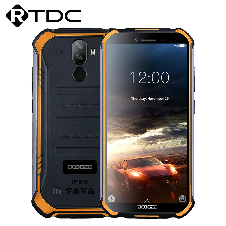 IP68 DOOGEE S40 Lite четырехъядерный 2 ГБ 16 Android 9 0 прочный мобильный телефон 5 дюймов
