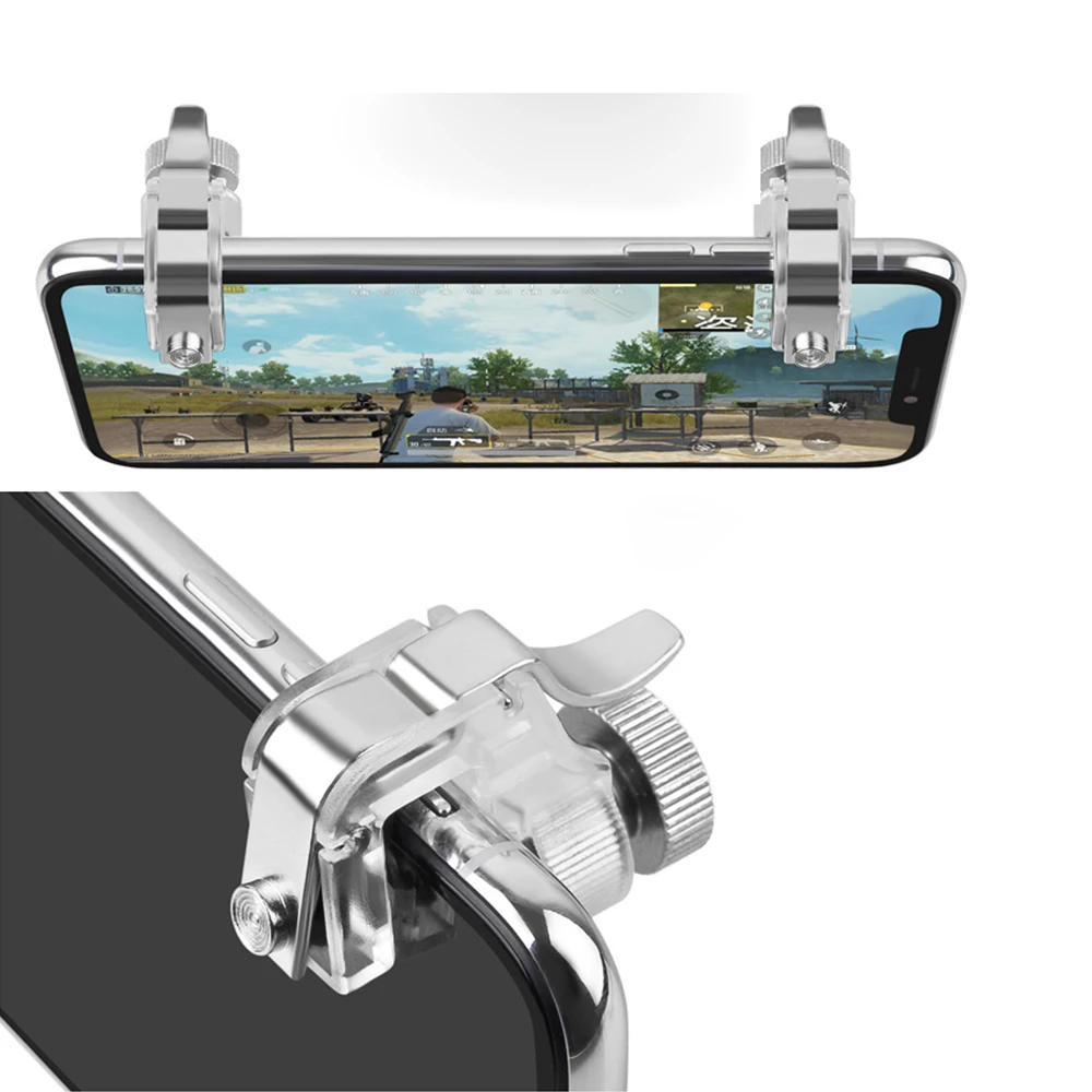 Metal Smart Phone Mobile Gaming Trigger for Game Fire Button Aim Key L1 R1 Shooter PUBG Controller | Электроника