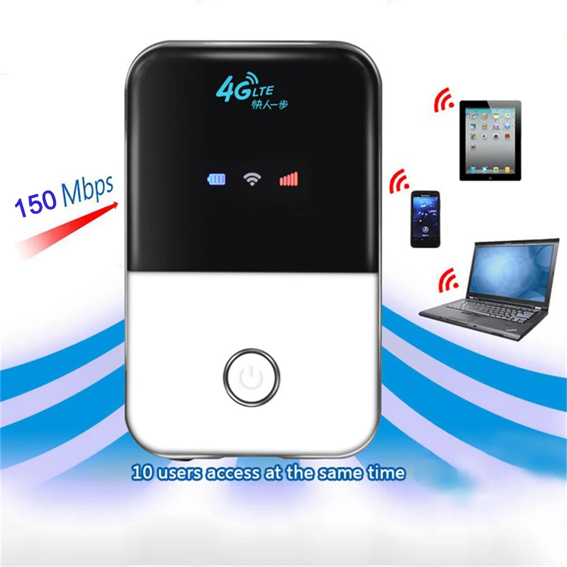 

TianJie 4G Lte Pocket Wifi Router Car Mobile Wifi Hotspot Wireless Broadband Mifi Unlocked Modem Router 4G With Sim Card Slot