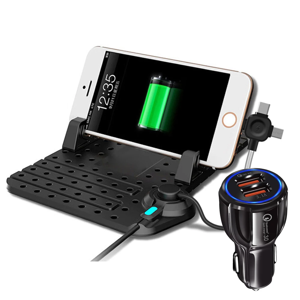 Holder fast charger Remax держатель для телефона в машину Регулируемый Кронштейн Разъем Магнитный держатель мобильного Телефона Зарядки Крепления Для iPhone 5S 6 S xiaomi Samsung Тип USB с - Цвет: Holder fast charger