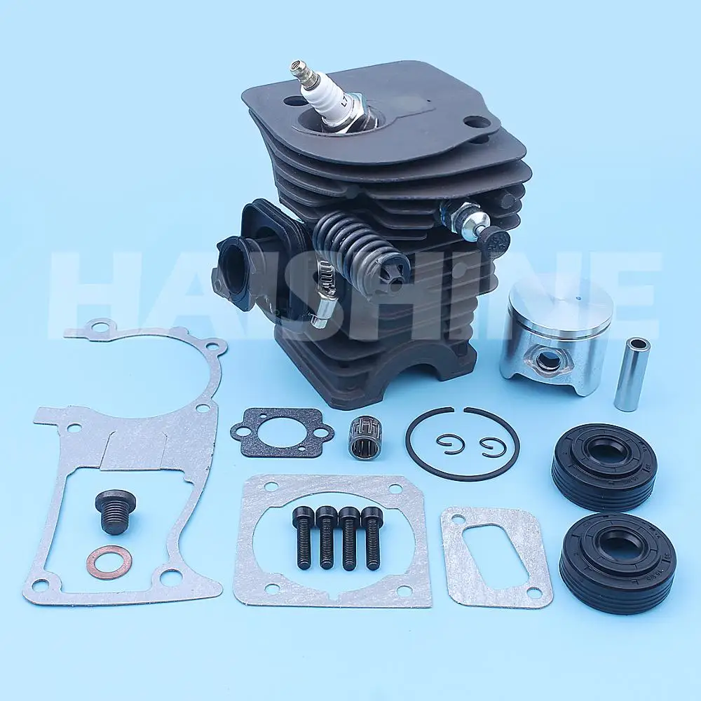 

44mm Big Bore Cylinder Piston Kit For Husqvarna 340 345 350 Chainsaw High Type Top End Intake Gasket Buffer Mount Plug Candle