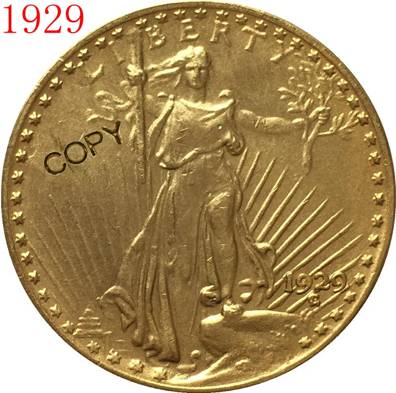 США 1929 $20 St. Копия монеты с изображением гауденция | Дом и сад