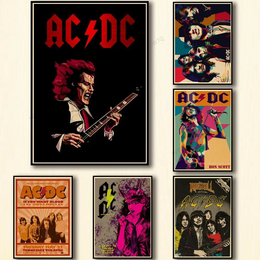 Аниме-постеры WTQ Картина на холсте Настенный декор ретро-постер Настенная