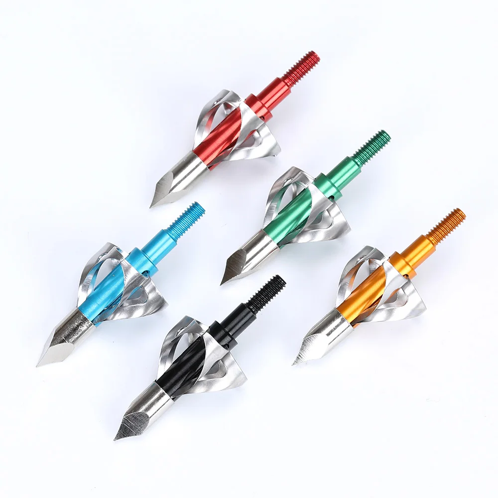 100 зерна 5 цветов 6 шт. охотничьи хвостовики наконечник стрелы Рекурсивный лук