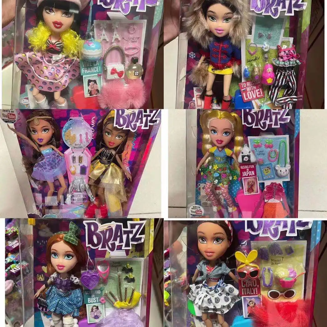 Высококачественная модная экшн-фигурка Оригинальная кукла брац с красными