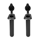 2 шт., пластиковый держатель для удочки с крышкой и винтами