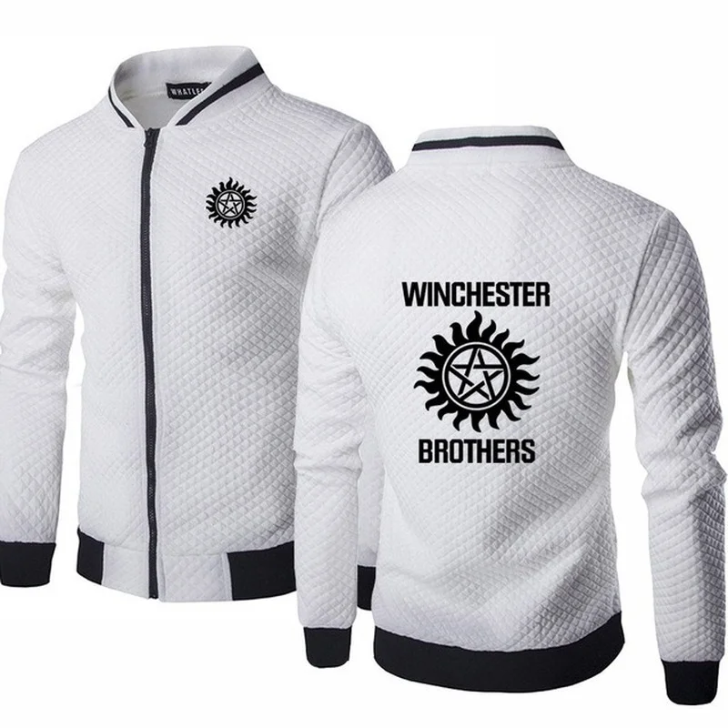

NEW Sweatshirts for Winchester Bros Mens Sportswear Zipper Hoodies High Quality Cotton Men's baseball jacket Sweatshirts