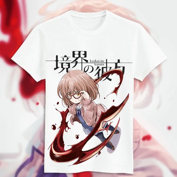 Футболка для косплея из японского аниме за пределы границы летняя футболка с