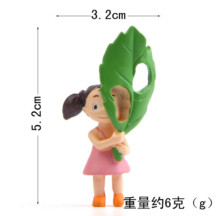 Ghibli Аниме Возьмите листья Тоторо автобус фигурки стол автомобиль украшения Хаяо