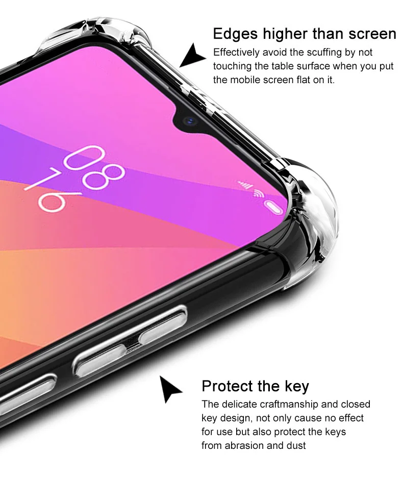 IMAK Xiaomi mi CC9 чехол mi CC9 Силиконовый мягкий прозрачный ТПУ чехол для Xiaomi mi CC9e с пленкой