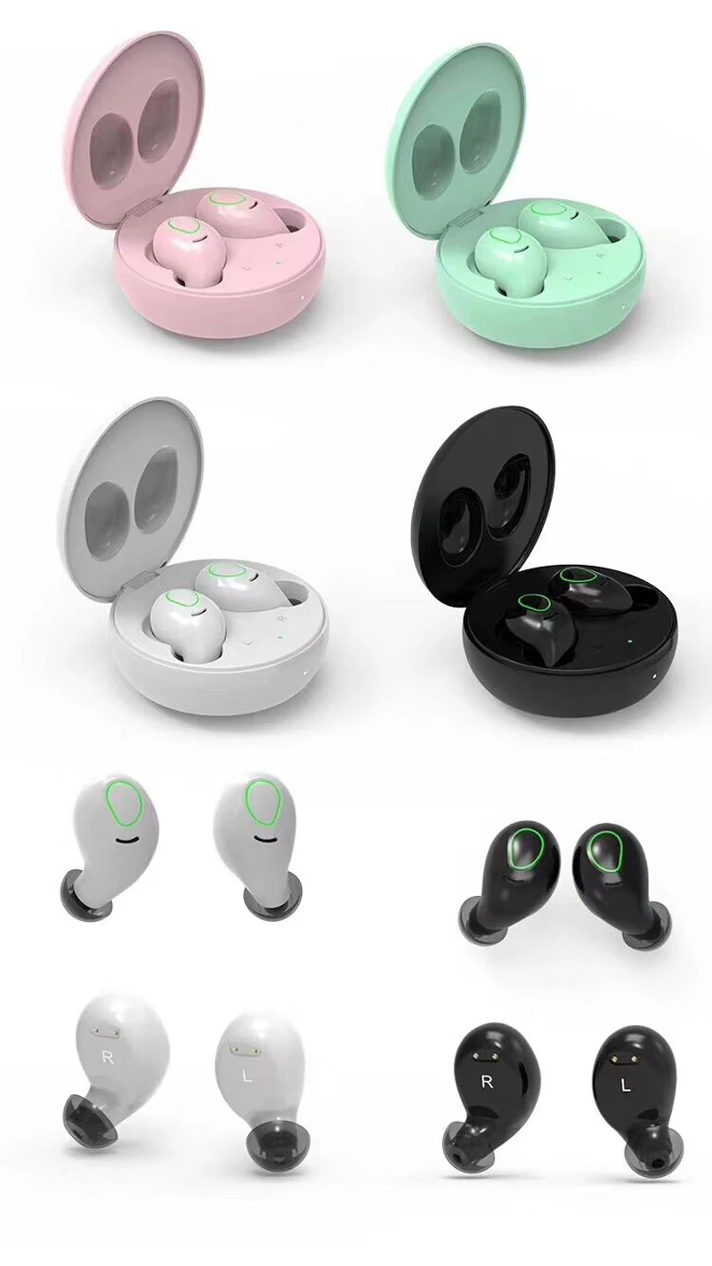 Macaron конфеты цвет S9-TWS Bluetooth гарнитура HIFI стерео Bluetooth наушники V5.0 Поддержка беспроводной зарядки