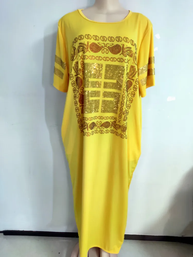 Платья для ужинов МД для женщин 2021 Новая африканская весна-лето Элегантное платье с принтом цветов Дашики Длинное платье Одежда для дам 229# on.