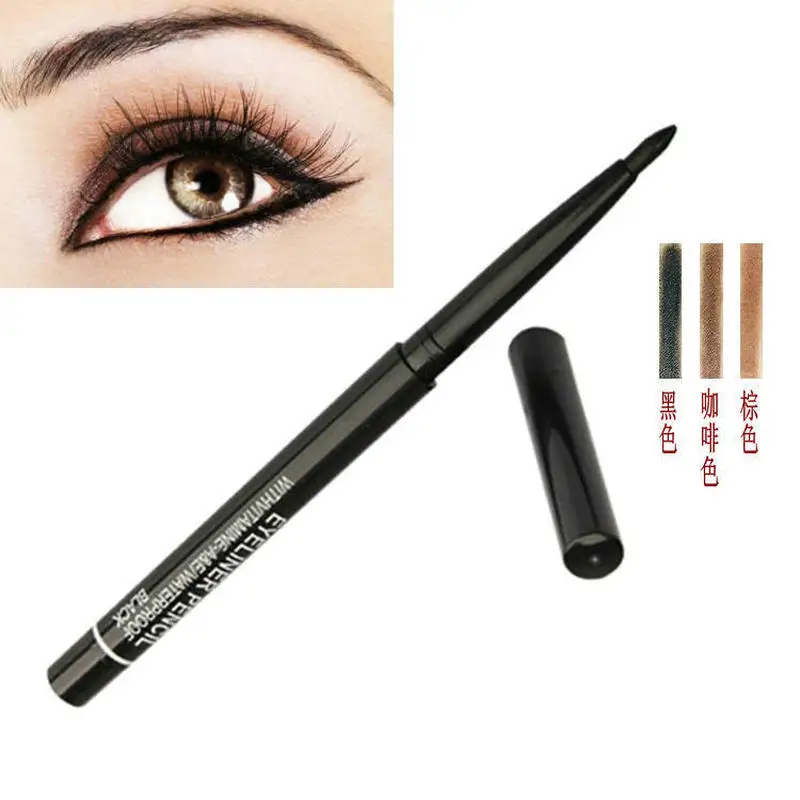 1pcs dark brown Новинка, натуральная Стойкая подводка для глаз, быстро сохнет, жидкая подводка для глаз, водостойкая, для макияжа глаз, с мраморным узором, толстая - Цвет: 1pcs dark brown