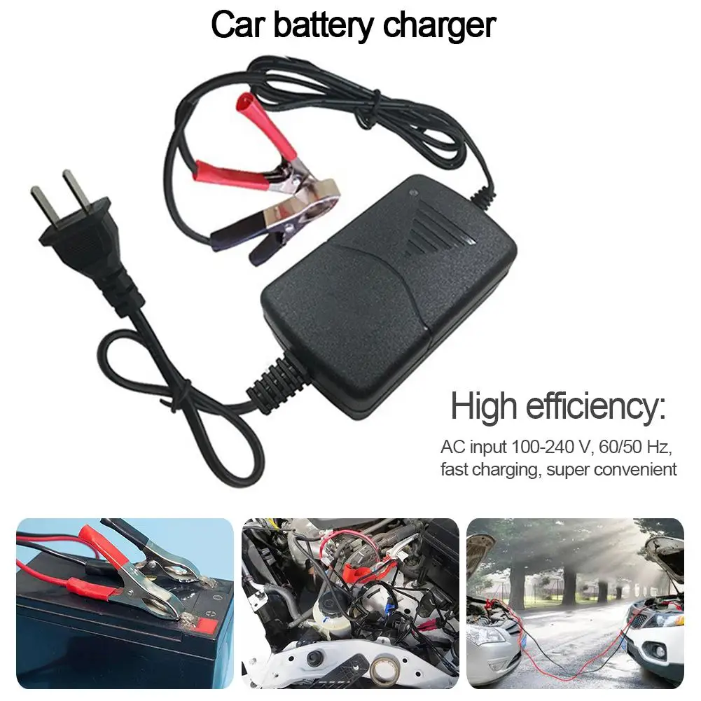 

Auto Car Motorcycle ATV DC 12V/1A Universal Portable Multi-mode Rechargeable Battery Charger Maintainer with Alligator Clip