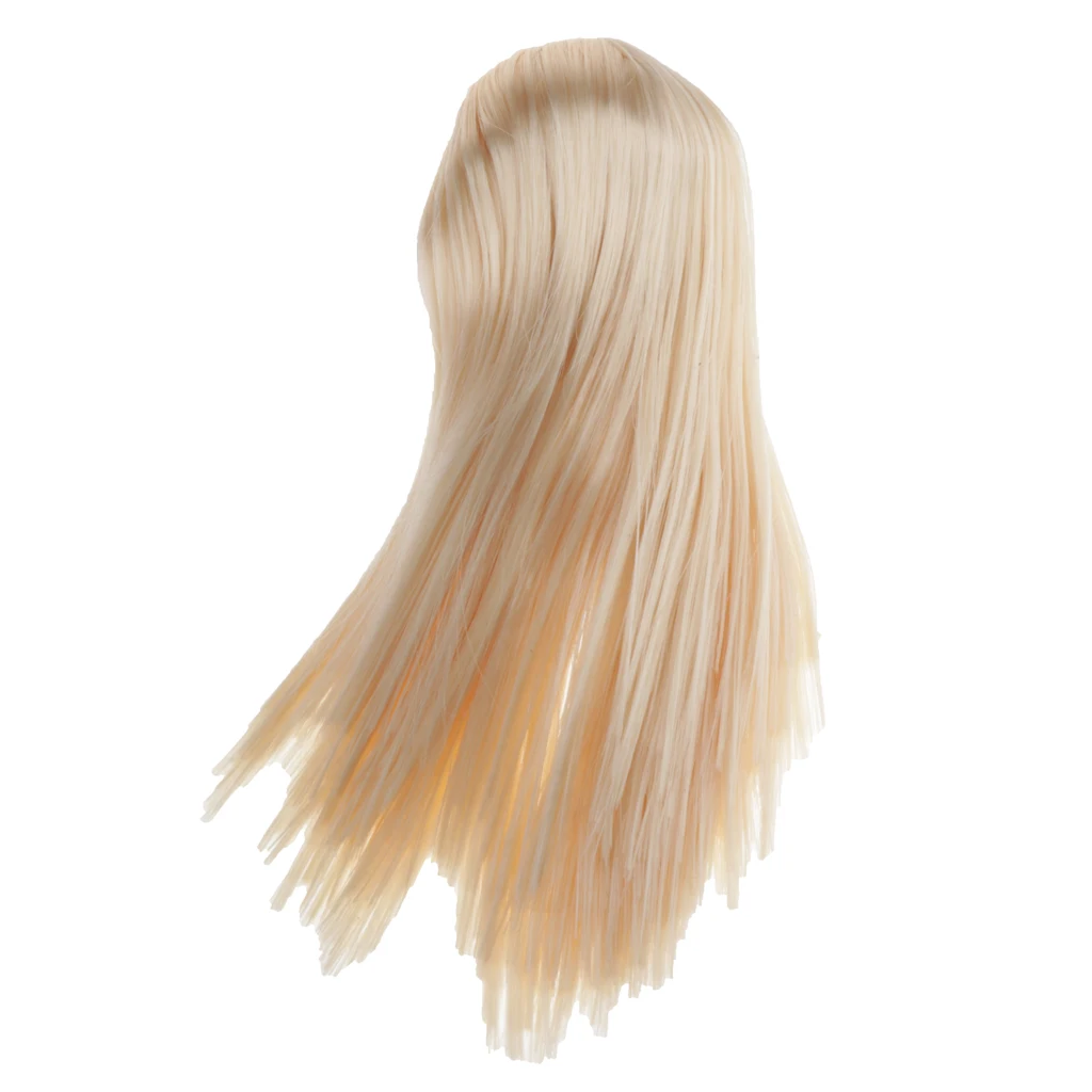 

1/6 Scale Female Figure Head Sculpt, American Women Doll Head with Long Hair for 12 inch Action Figure, ,