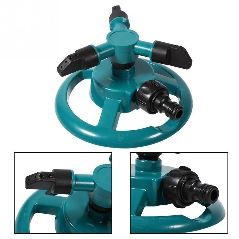 

Three Arm Garden Sprinkler Watering Head Lawn Sprinkler Garden Sprinkler corefly