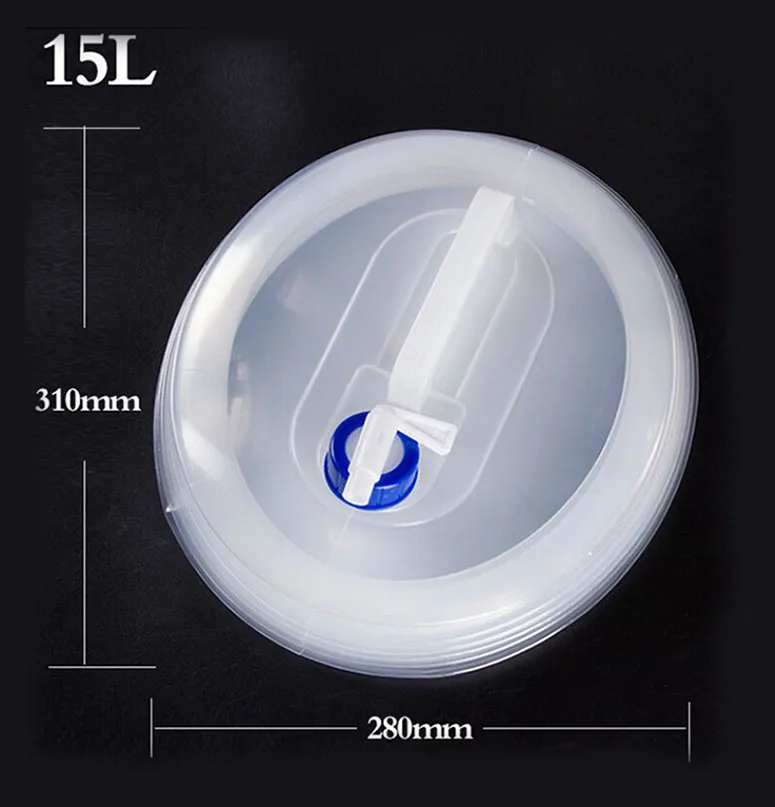 

5L 15L Outdoor Collapsible Foldable Water Bags Container for Camping Hiking Portable Survival Water Storage Carrier Bag