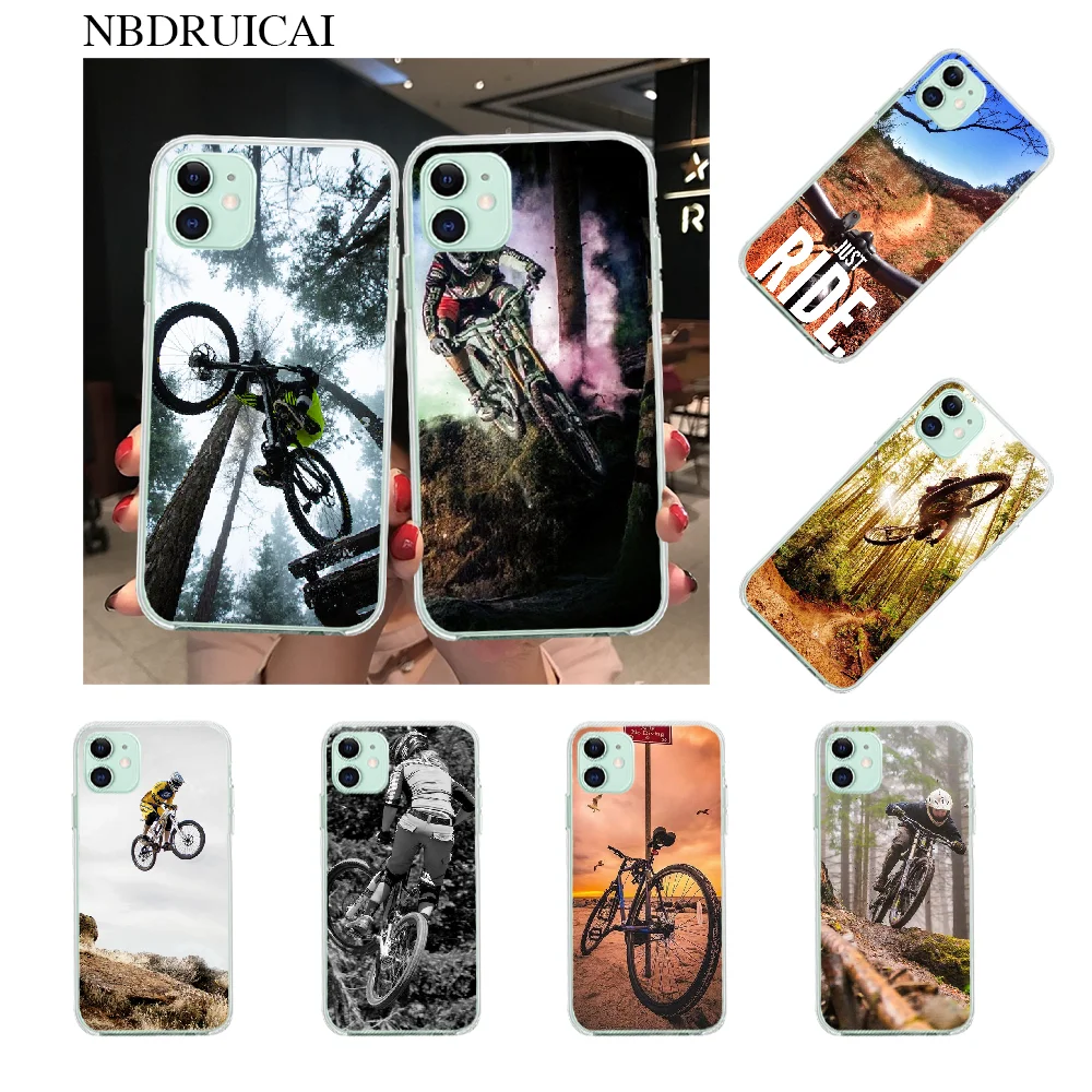 NBDRUICAI удивительный горный велосипед MTB чехол для телефона iPhone 11 pro XS MAX 8 7 6 6S Plus X 5S SE