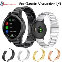 metal watchband for garmin venu garminmove 3 garminactive s vivoactive 3 4 4s band strap stainless steel bracelet 18mm 20mm 22mm